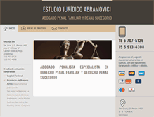 Tablet Screenshot of abramoviciabogado.com